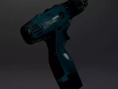 Battery powered hand-drill 3D model