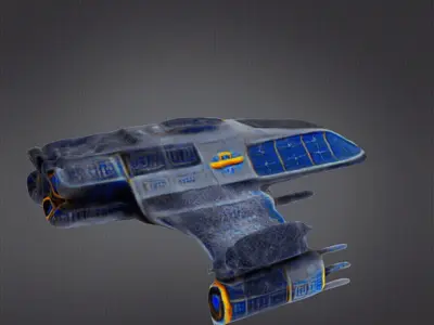 Space ship 3D print model