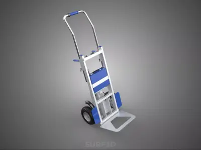 POWER ASSIST MOTOR HAND TRUCK DOLLY STAIR CLIMBER TROLLEY CART 2 3D model