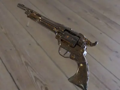Revolver Western 3D model