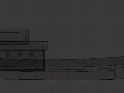 Low-Poly Ship boat Free low-poly 3D model