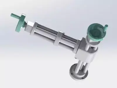 The Xz axis manual adjustment mechanism 3D model