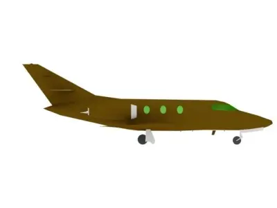 AIRCRAFT FALCON10 3D model purchase