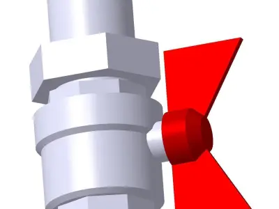 Ball Valve Bugatti 322 three quarters inch 3D model