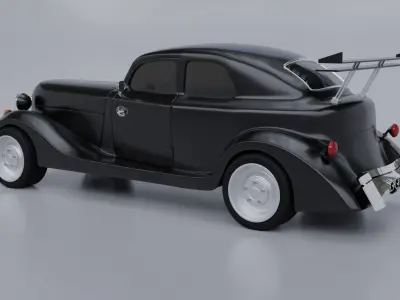 Sport car Free 3D model Polygon mesh