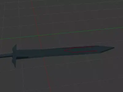 Blacksteel Sword Free 3D model
