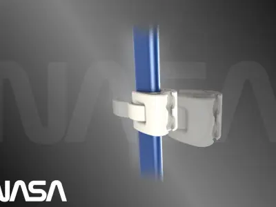 simple handrailclamp Free 3D model