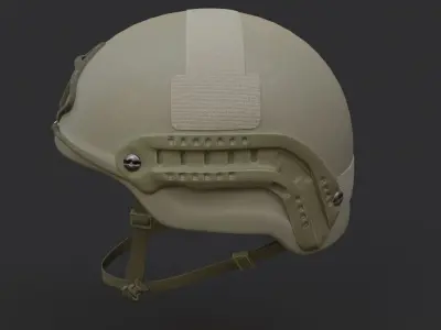 Ops Core Sentry mid cut military helmet foliage green 3D model