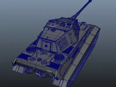 tiger type tank 3D model