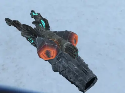 Weapon Pinch Rifle Low-poly 3D model