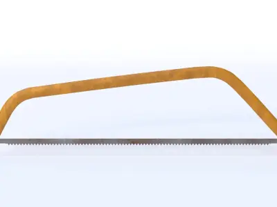 Hand Saw Low-poly 3D model