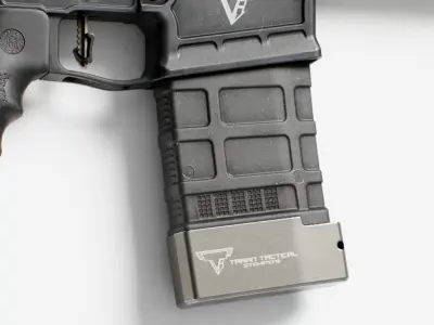 Magpul 20 Round Mag  Taran Tactical Base Low-poly 3D model