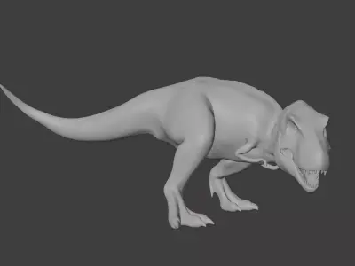 Low Poly T-Rex Low-poly 3D model