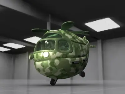 Heavy Chopper Cartoon  3D model