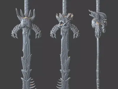 SWORD OF EVIL 3D print model