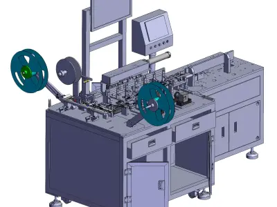 Automatic inspection and packaging machine 3D model