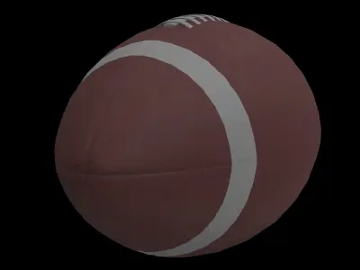 american football 3D model