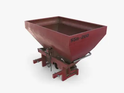 Fertilizer chemical spreader V1 Low-poly 3D model