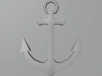 Anchor Low-poly 3D model
