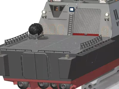 Freedom Class Littoral Combat Ship 120cms long 3D print model
