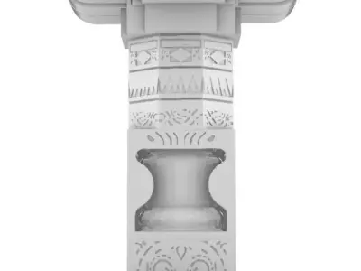 Temple Columns 3D model