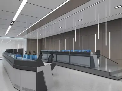 control room 3D model 2