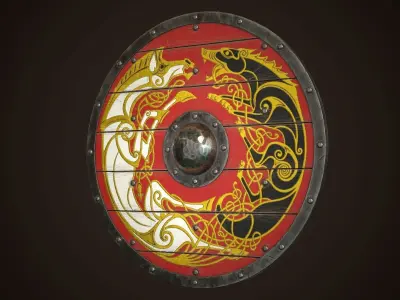 Viking Shields Collection 2 3D Model Pack