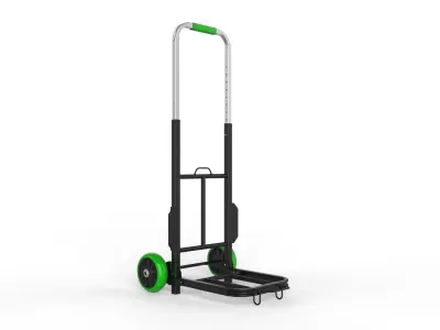 Cart Storage Green 3D model