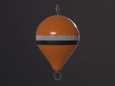 Mooring Buoy 3D Model Low-poly 3D model