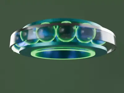Stylized Mechanical Ball Bearing 3D model