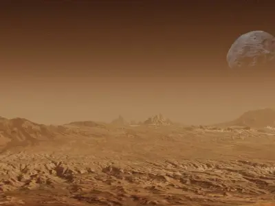  Mars Alien Planet Sci-Fi Fantasy Scenery 3D model