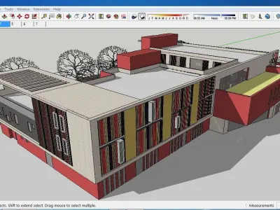 Sketchup Kindergarten A4 3D model