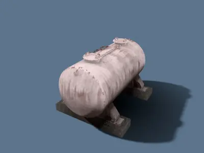 Fuel Tank Free low-poly 3D model