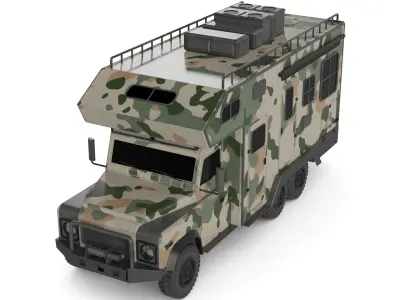 Off road Camping Trailer 3D model purchase