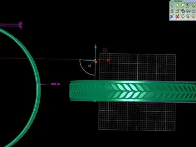 Bracelet for men leaf 3D print model