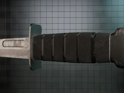 Knife LowPoly  Low-poly 3D model