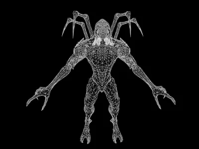 Needle beetle Low-poly 3D model