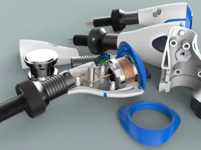 Electro Magnet Prosthethic Arm Free 3D model purchase