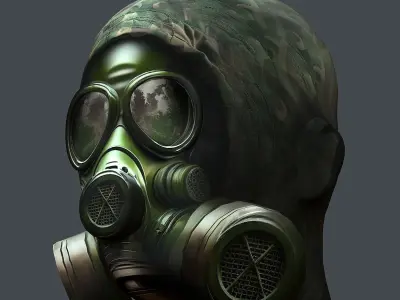 Helmet 3d model military combat Military Low-poly Low-poly 3D model 56
