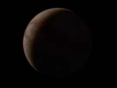 Saturn Moon Titan Volumetric Atmosphere For Blender 3D model