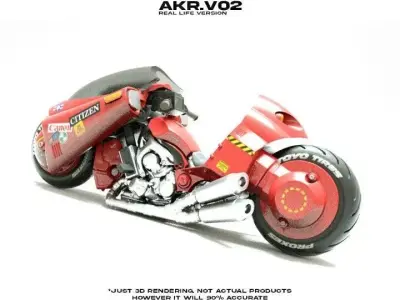 AKIRA BIKE ZB Version 3D print model