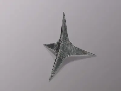 Caltrops - Ninja Weapons Low-poly 3D model