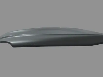 Car Bonnet 06 Low-poly 3D model