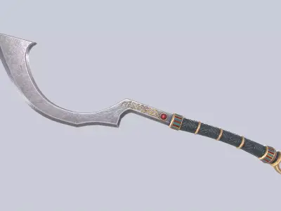 Anubis blade Low-poly 3D model