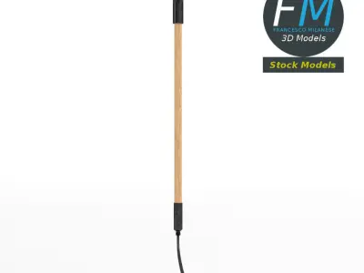 Two-tined pitchfork 3D model