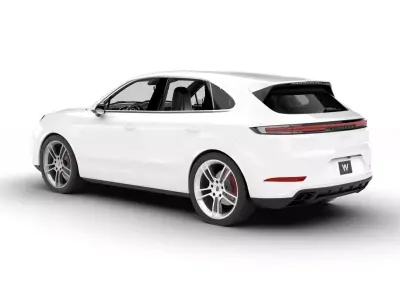 Porsche Cayenne Turbo E-Hybrid 2025 3d model 3D model