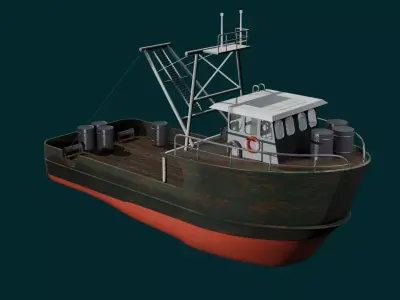 Dirty Ship Azura 3D model