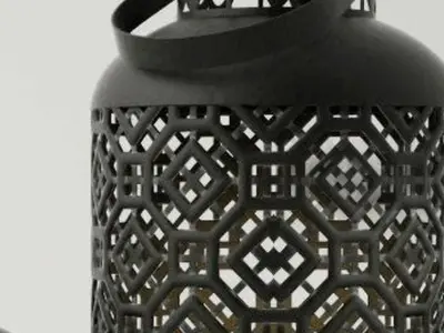 Industrial style lantern 3D model