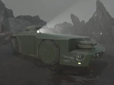 M577 APC Low-poly 3D model