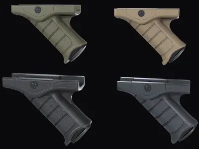Stark SE-5 Express tactical forward grip Low-poly 3D model
